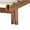 Baxton Studio Bolivia Mid-Century Modern Walnut Brown Wood Expandable Twin to King Bed Frame 245-13449-ZORO - alternate 4